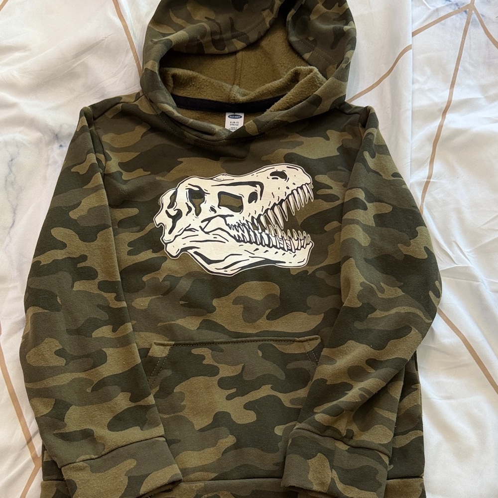 Camouflage Dinosaur Hoodie size 6/7